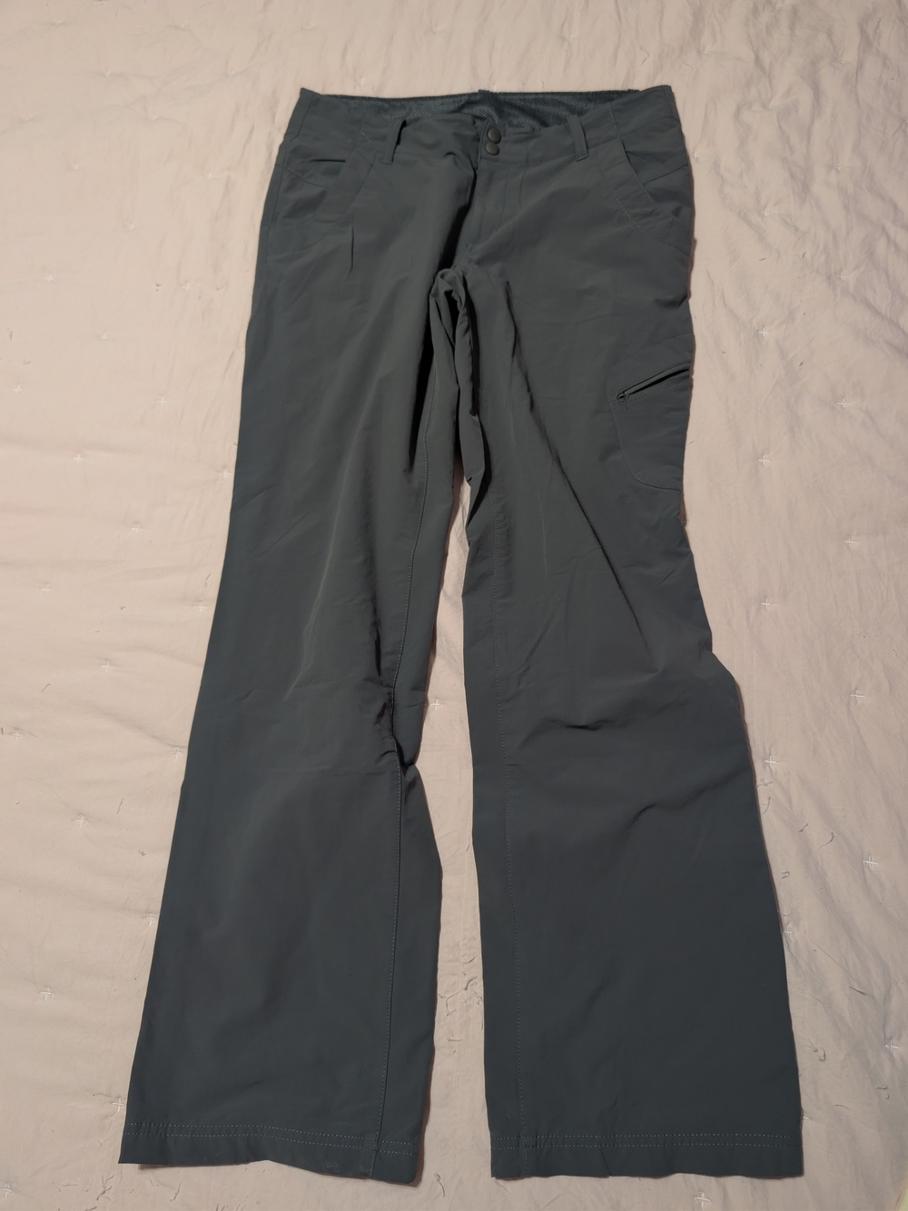Eddie Bauer First Ascent Guide Pro Pants Womens Size 8 Gray Hiking Trail Technic
